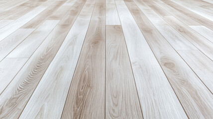 Poster - A background of whitewashed wood floor with a clean modern look and light airy planks showing subtle grain patterns 