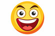 © nurdesign99 - Yellow Cartoon Face with Wide Open Mouth and Excited Expression