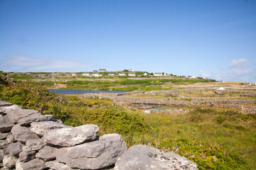 Sticker - landscape with river and sky