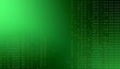 © Elie - A minimalistic matrix background featuring a smooth gradient of dark to light green, with sparse, glowing binary code arranged randomly to create an elegant digital aesthetic create with ai