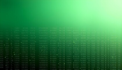 A minimalistic matrix background featuring a smooth gradient of dark to light green create with ai