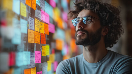 Poster - Messy and complex management with a chaotic decision tree, emphasizing the challenges of disorganized business processes and ineffective organization