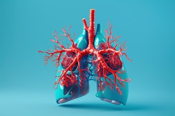 Wall Mural - A close up of a human lung