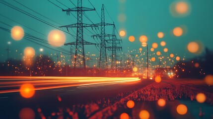 Poster - digital city smart grid with ai-optimized power distribution and augmented reality monitoring