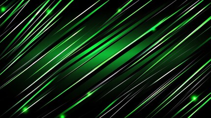 Wall Mural - A dynamic abstract background featuring green and black diagonal lines with bright accents, suitable for graphic design projects.