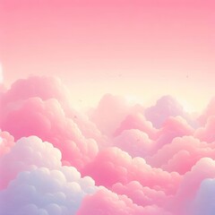 Wall Mural - Pink pastel background. AI generative