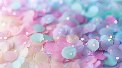 Wall Mural - Pastel Confetti Background