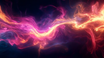 Wall Mural - 12. Ethereal streams of light and energy creating a dynamic visual effect on a clear canvas