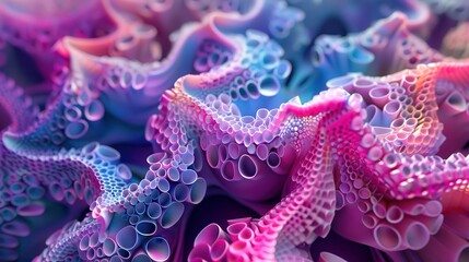 Poster - Abstract colorful texture with vibrant waves and intricate patterns, perfect for backgrounds and creative designs.