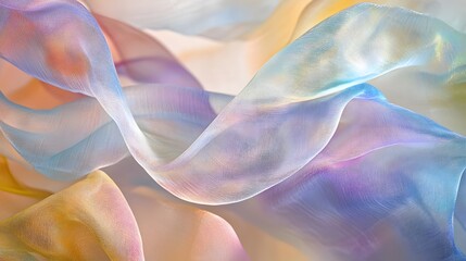 Wall Mural - 45. abstract waves and patterns of color and light with a transparent, ethereal quality