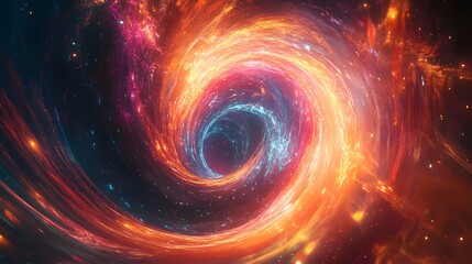 Wall Mural - 67. A swirling vortex of glowing light and color with a transparent, ethereal effect