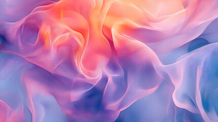 Wall Mural - 80. abstract geometric patterns with a translucent, fluid effect displayed on a transparent canvas
