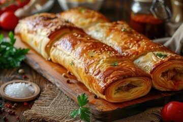 Kazakhstan s quick snack samsa in flaky dough