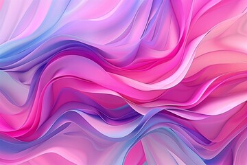 Wall Mural - Swirly motion abstract elements with pink and periwinkle sheets. Abstract colorful background