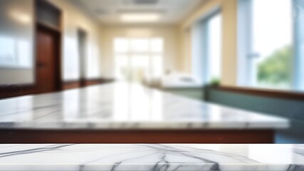 Wall Mural - Marble table, hospital clinic medical