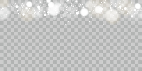 Poster - Christmas background. Powder PNG. Magic shining dust. Fine, shiny dust bokeh particles fall off slightly. Fantastic shimmer effect.