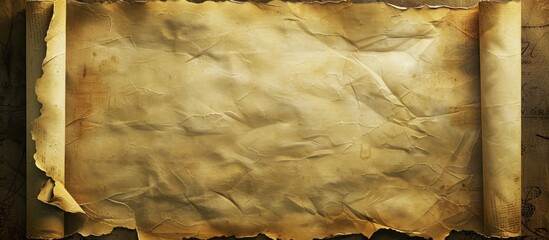 Fototapete - Vintage wallpaper background with an old parchment paper texture and copy space image