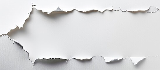 Wall Mural - Background with torn hole in paper creating copy space image