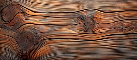 Poster - Unique wood grains in brown wooden planks create an abstract background with captivating textures perfect for a copy space image