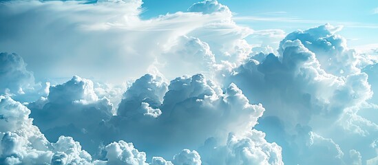 Fototapete - Impressive storm clouds in the sky with a copy space image before a thunderstorm