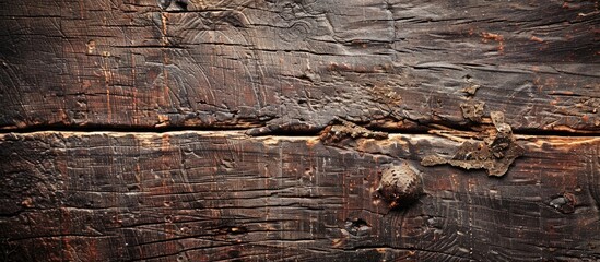 Aufkleber - Background featuring a textured rough wooden surface with copy space image available