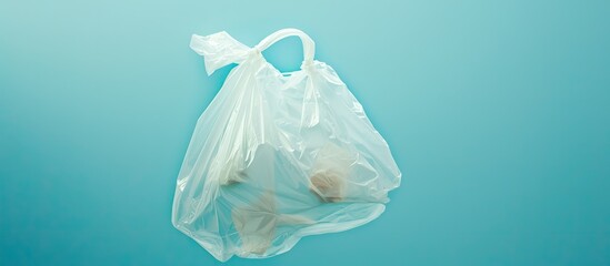 Poster - A plastic bag with room for the alphabet in a copy space image