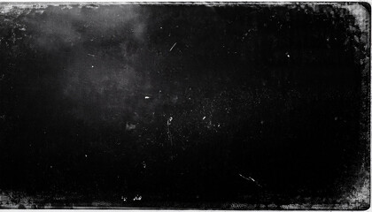 Aufkleber - Grungy Black Texture with Subtle Scratches Light Gradient, Design Project Gritty Raw Visual Element. Banner Poster Background Wallpaper With Copy Space