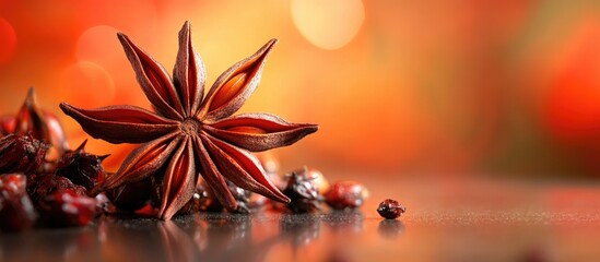 Aufkleber - Star anise. with copy space image. Place for adding text or design
