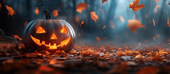 Poster - Halloween festive background. with copy space image. Place for adding text or design