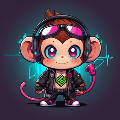 Poster - Cool Monkey DJ