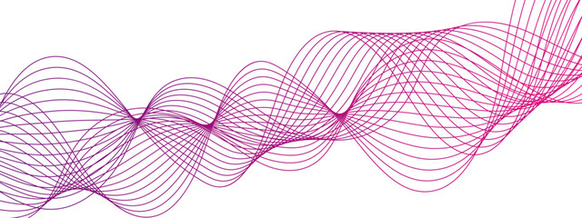 Poster - abstract smooth wave round lines design background layout. glowing frequency sound wave with motion 