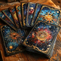 Poster - tarot cards on the fable