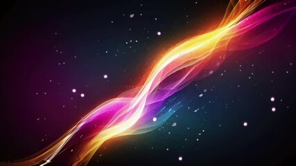 abstract wave and twinkle background, colorful background, seamless looping 4k video animation background