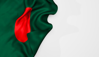 Wall Mural - Bangladesh flag Waving 3d illustration image