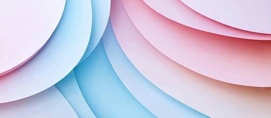 Aufkleber - Abstract pastel colored paper texture minimalist background Minimal geometric shapes and lines in soft colors. with copy space image. Place for adding text or design