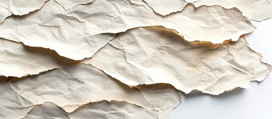 Aufkleber - Natural Japanese recycled paper texture Horizontal backdrop Isolated on white. with copy space image. Place for adding text or design
