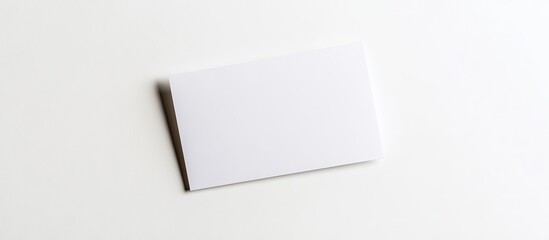 Wall Mural - Blank postcard against a white background. with copy space image. Place for adding text or design