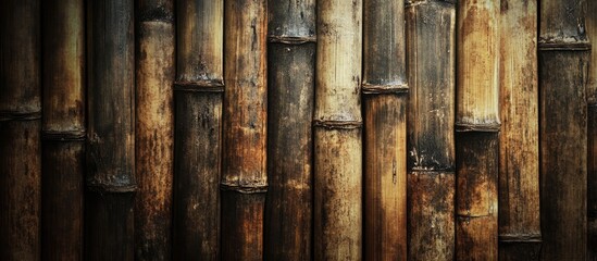 Aufkleber - grungy bamboo wood texture backdrop. with copy space image. Place for adding text or design