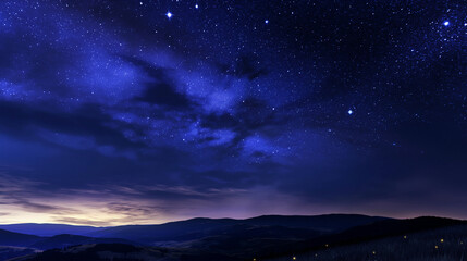 Wall Mural - the sky is dark and the stars are shining brightly