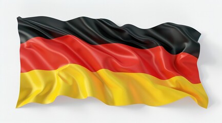 german flag in the wind