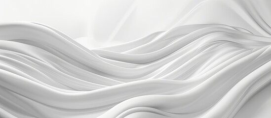 Wall Mural - A white backdrop with sleek curved lines ideal for a copy space image