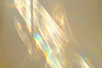 Warm background with bright iridescent sunlight flares and colorful refractions