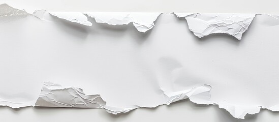 Wall Mural - Ripped paper with copy space image on a white background.