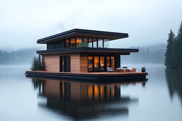 Wall Mural - pavilion at the lake