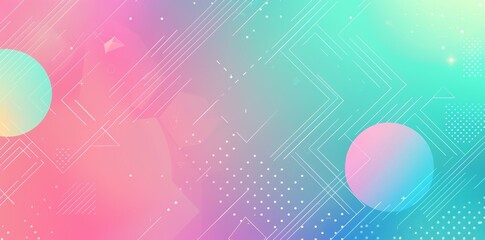 Wall Mural - abstract colorful background with geometrical, liquid, wavy shapes. blue and pink gradient. futurist