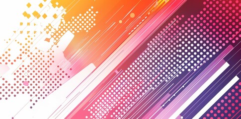 Wall Mural - abstract colorful background with geometrical shapes. futuristic, empty banner wallpaper pattern. cr