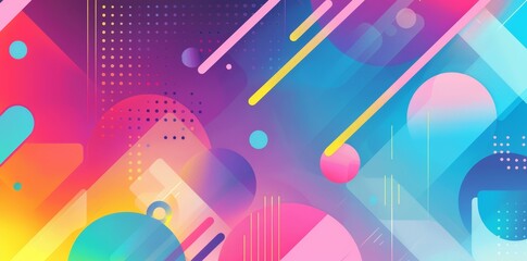 Wall Mural - abstract colorful background with geometrical, liquid, wavy shapes in blue, pink and purple. futuris