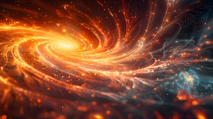 Poster - Abstract Galaxy Background.