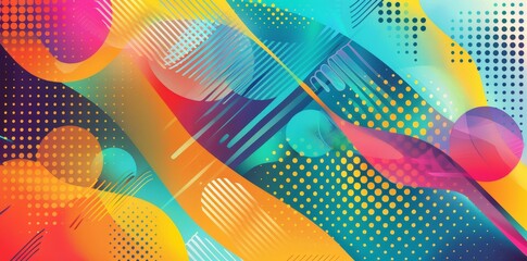 Wall Mural - abstract colorful background with geometrical, liquid, wavy shapes in blue, pink and purple. futuris