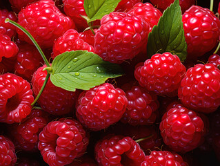 Wall Mural - Raspberries